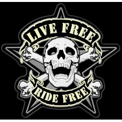 Skull Live Free Ride Free XL